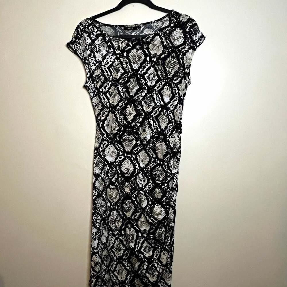 APT. 9 Women’s Sz S Dress Black/Beige Geometric Sleeveless